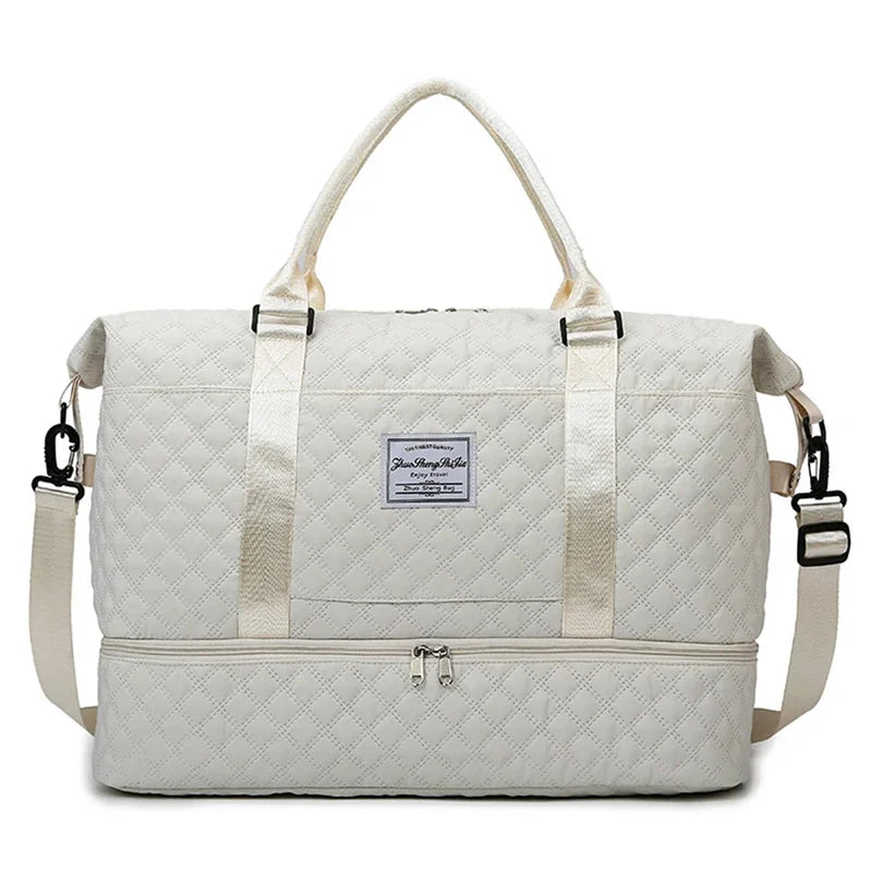 Lightweight Luggage Bag, Large Capacity Travel Duffle Bag Gym Tote Bags, Shoulder Weekender Overnight Bag Good Vibrations