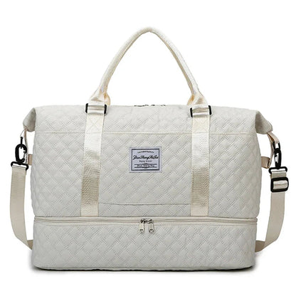 Lightweight Luggage Bag, Large Capacity Travel Duffle Bag Gym Tote Bags, Shoulder Weekender Overnight Bag Good Vibrations