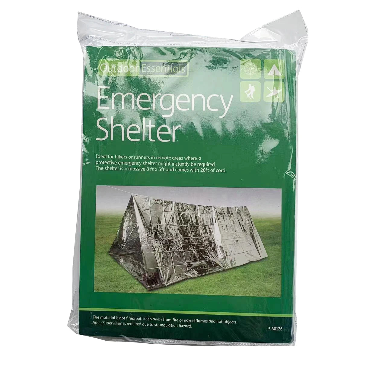2 Person Emergency Shelter Survival Bivy Tube Tent Kit Thermal Blanket SOS Sleeping Bag Waterproof Survival Equipment Good Vibrations