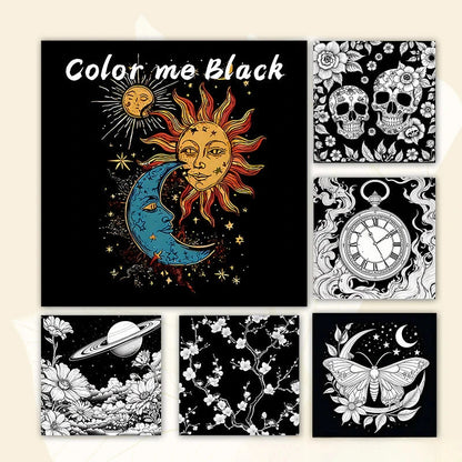 Blacking Me Out: Picture Books for Adults and Teens Coloring Books for Decompressing Relaxing and Imaginative Coloring Good Vibrations