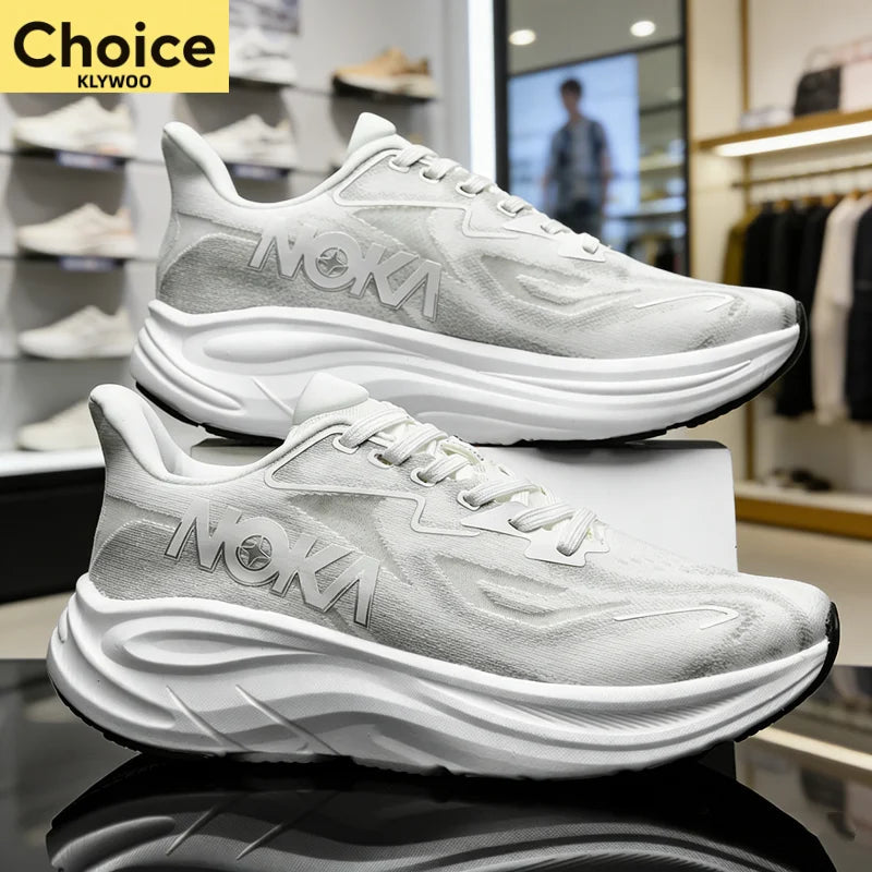 Running Shoes Carbon Board Speciality Marathon Men Sports Breathable Lightweight Women's Comfortable Athletic Nonskid Sneakers Good Vibrations