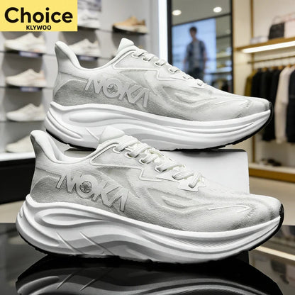 Running Shoes Carbon Board Speciality Marathon Men Sports Breathable Lightweight Women's Comfortable Athletic Nonskid Sneakers Good Vibrations
