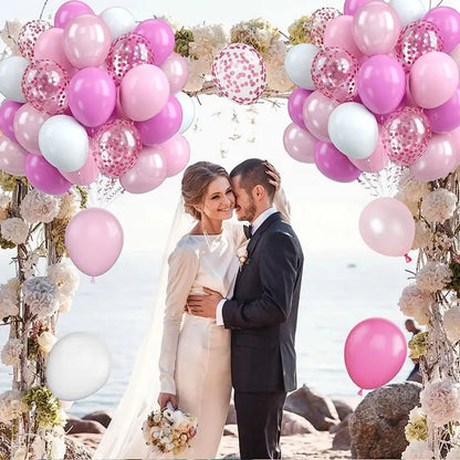 Balloons Wedding Party Supplies Baby Shower Valentine's Day Birthday Pink Happy Anniversary Decoration Girl Latex Child's Day Good Vibrations