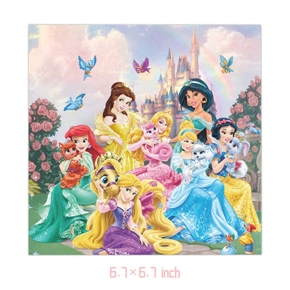 Princess Party Decorations Kids Girls Birthday Supplies Include Paper Cup Plate Napkin Balloon Banner Tablecloth Cake Topper Good Vibrations