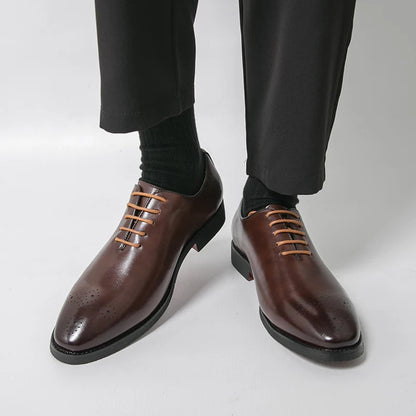 Men's Dress Shoes Trend Wedding Social Casual Leather Men Office Casual Business Shoes High Quality Formal Oxford Shoes Male Good Vibrations