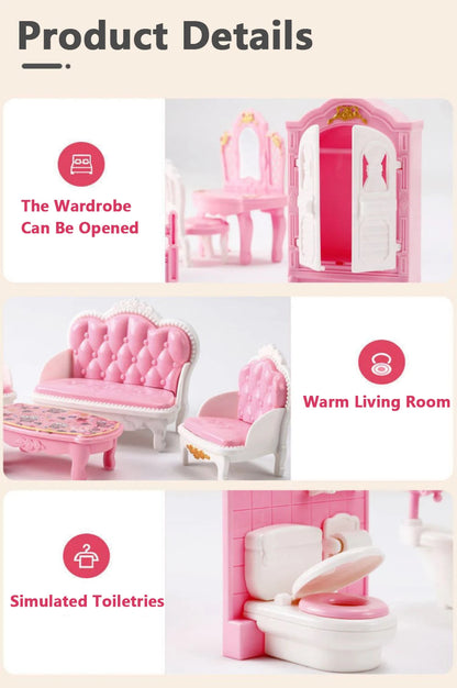 1:12 Dollhouse Ice Cream Truck Baby Bed Simulation Miniature Scene Display Dessert Car Bunk Bed Bathroom Kitchen Toy For Girl Good Vibrations
