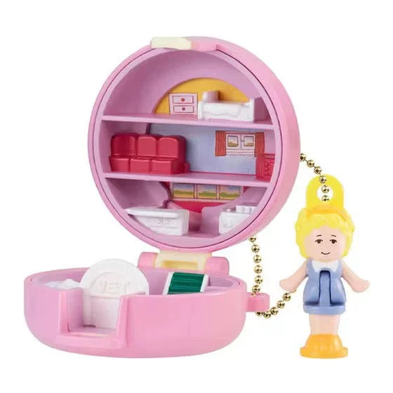 Bandai Polly Pocket Official Articulated Miniature Keychain Authentic Collectible Japanese Model Kit Gift for  Kids Adults Fans Good Vibrations