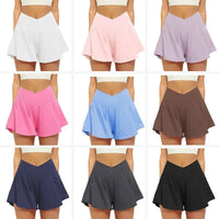 2025 Golf Skirt Women High Waist V Summer Running Outdoors Tennis Sport pants Pockets Fitness Casual short academia feminina Good Vibrations