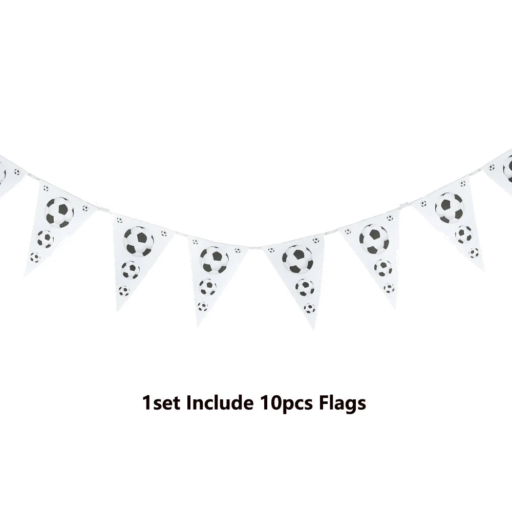 Soccer Party Disposable Tableware Paper Plates Cups Napkins Tablecloth Soccer Birthday Party Decoration Good Vibrations