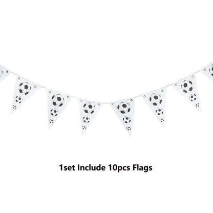 Soccer Party Disposable Tableware Paper Plates Cups Napkins Tablecloth Soccer Birthday Party Decoration Good Vibrations