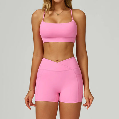 2 Pieces Yoga Set Women Tracksuits Sport Bras Workout Tops Yoga Clothes Fitness Leggings Flared Pant Gym Set Seamless Yoga Suit Good Vibrations