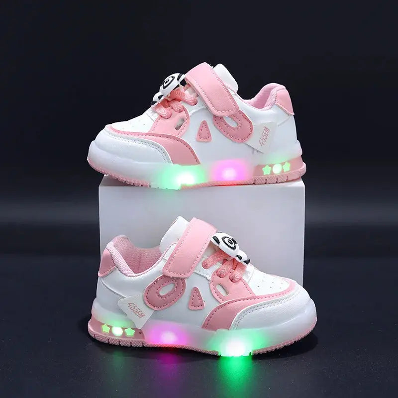 Kid Sneakers 2025 Autumn New Light Up Kid Shoe Trend Boy Sneakers Cute Girl Shoe Fashion Tennis Female Designer Shoe Кроссовки Good Vibrations