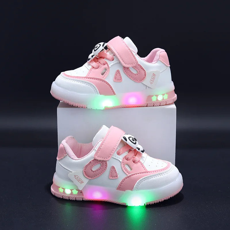 Kid Sneakers 2025 Autumn New Light Up Kid Shoe Trend Boy Sneakers Cute Girl Shoe Fashion Tennis Female Designer Shoe Кроссовки Good Vibrations