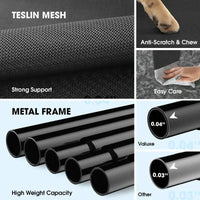 Elevated Dog Bed for Large Dogs Cooling Pet Cot Breathable Mesh Durable Frame Easy Clean Raised Pet Bed Indoor Outdoor Home Good Vibrations