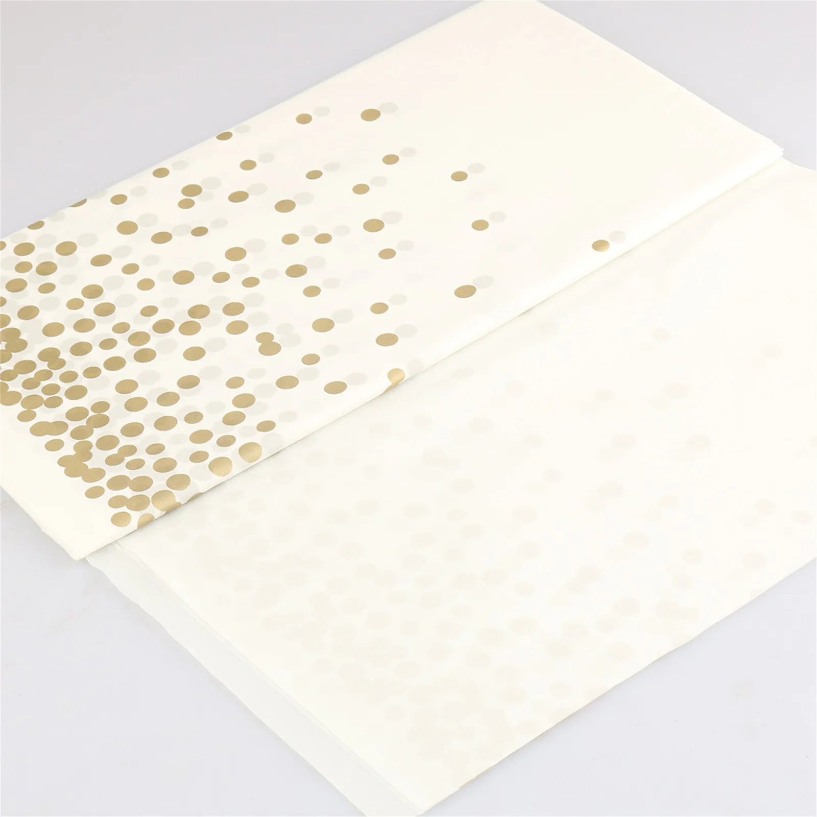 Plastic Disposable Tablecloth Rectangle Party Table Cover Gold Dot Waterproof Table Cloth for Wedding Birthday Party Decor Good Vibrations