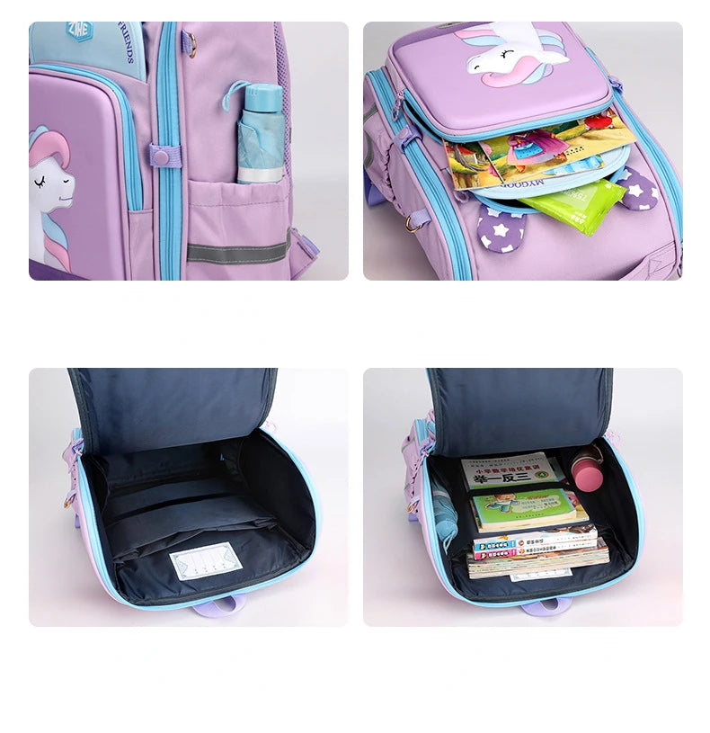 Children's Backpack 2023 Cute Cartoon Fashion New Style Bags Student 2nd To 5th Grade Women's Lightweight Splashproof Backpack Good Vibrations