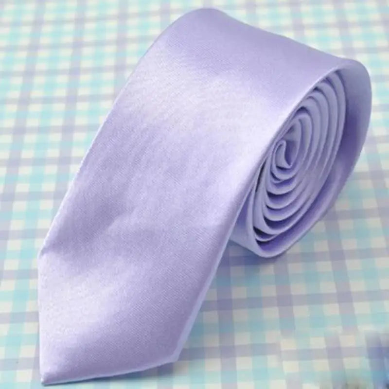 Mans Accessories Slim Skinny Tie for Men Jacquard Woven Solid Champagne Orange Red Purple Blue Ties Wedding Necktie corbatas par Good Vibrations