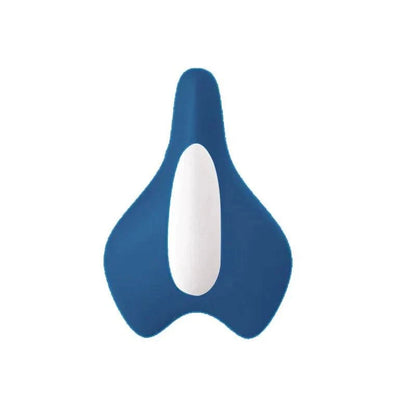 Bicycle Seat Look-alike Massager in blue for men and women.