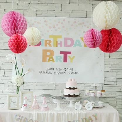 5pcs/lot 10/15cm Decorative Paper Honeycomb Ball Pastel Flower Wedding Kid Birthday Party Decoration Baby Shower Supplies8Z Good Vibrations