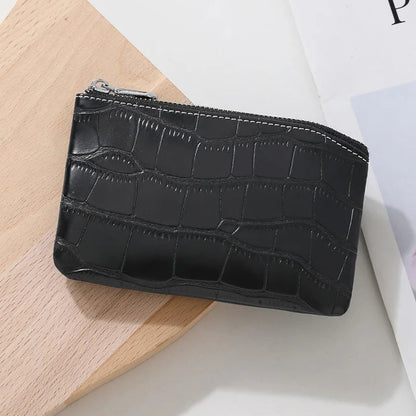 PU Leather Money Coin Purse 2025 New with Key Ring Waterproof Pocket Purse Zipper Large Capacity Credit Card Holder Women Wallet Good Vibrations