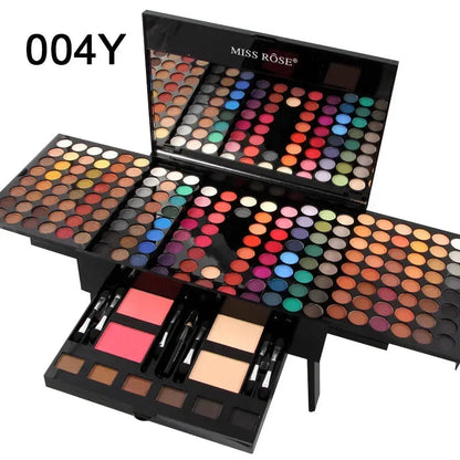 Miss Rose Professional Makeup 194 Color Matte Shimmer Palette Cosmetic Foundation Powder Blush Eyebrow Contouring Beauty Kit Box Good Vibrations