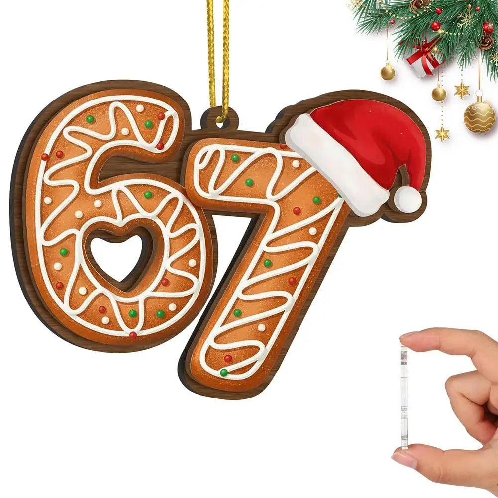 Santa Says 6-7 Christmas Ornament 2025 Tree Decor Naughty Gift Exchange Present Cute Stocking Unique Holiday Decoration Good Vibrations