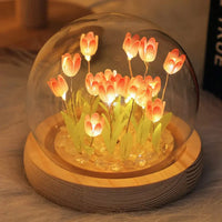 LED DIY Handmade Mini Tulip Night Light Materials Cute Home Decor Birthday Gift For Girl Family Friend Child Christmas Ornament Good Vibrations