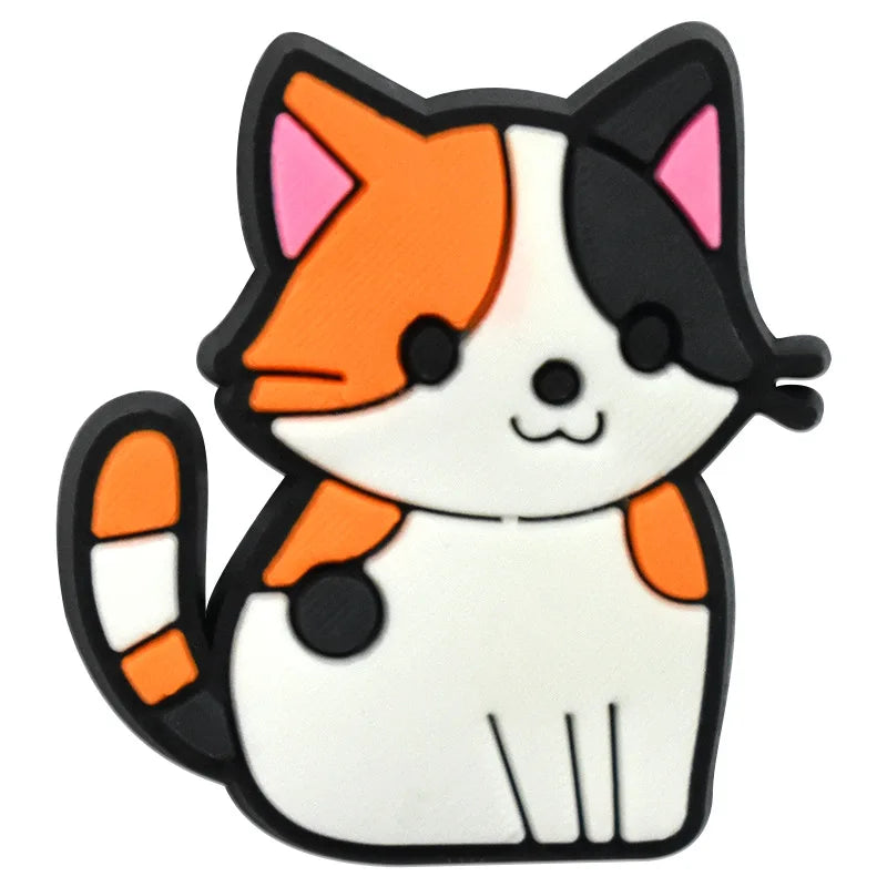 Shoe Charms for Crocs Accessories Cute cat Shoes Charm for Croc Decorations Pins Men Accessory Jeans Woman Clogs Clips Badges ﻿ Good Vibrations