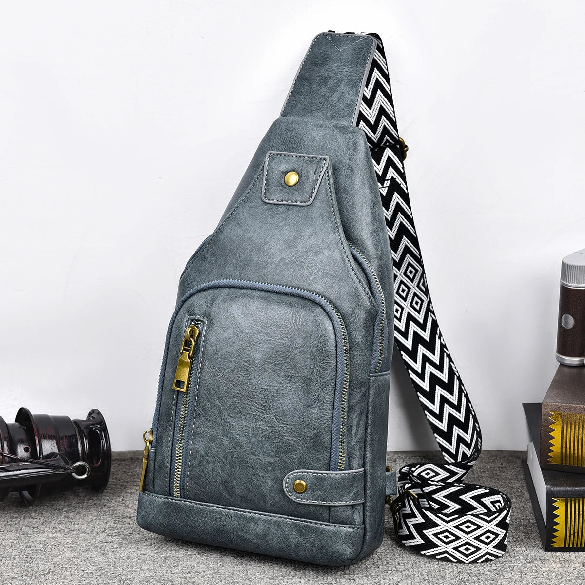 New Shoulder Bag Man  Casual Chest Business Male MultiFunctional Women Backpack Cycling Sports Rucksack Men's Handbag Crossbody Good Vibrations