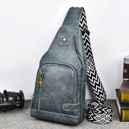 New Shoulder Bag Man  Casual Chest Business Male MultiFunctional Women Backpack Cycling Sports Rucksack Men's Handbag Crossbody Good Vibrations