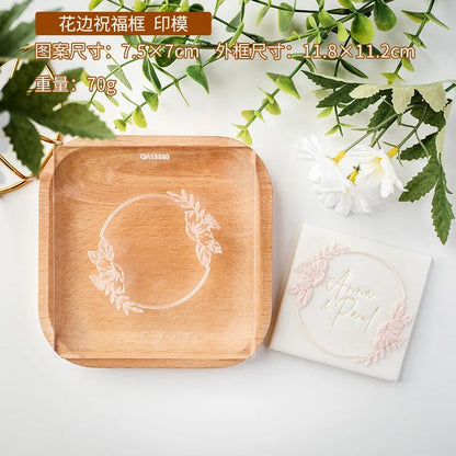 Western Style Wedding Sugar Cookies Mold Valentine's Day Engagement Dessert Table Decoration Cake Molds DIY Baking Cookie Tools Good Vibrations