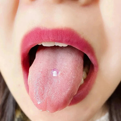 2 Pieces 14G 16mm Night Glow Flexible Acrylic Straight Tongue Ring pacifier Ring Fixed Perforated For Woman and Man Good Vibrations