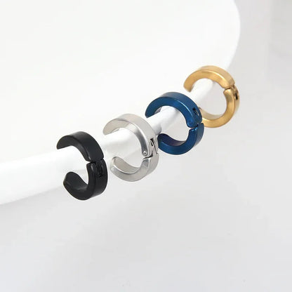 2pcs Anime Chainsaw Man Yoshida Hirofumi Cosplay Ear Clip Earrings Women Men Punk Black No Pierced Fake Ear Circle Pop Jewelry Good Vibrations