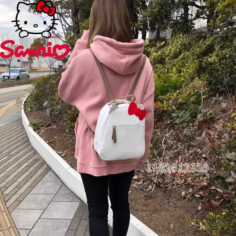 sanrio Hello Kitty New Women's Mini Backpack Luxury Brand Original Women's Backpack Cartoon Cute Casual Backpack High Quality Good Vibrations