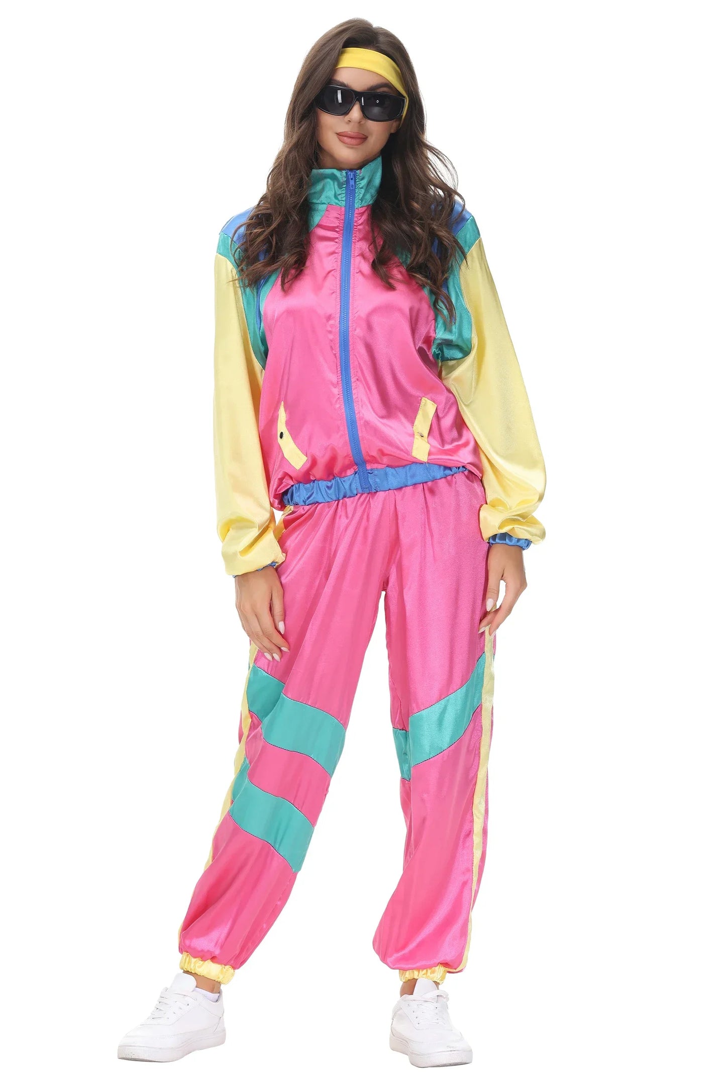 Couples Hippie Costumes for Women Male Vintage 70s 80s Rock Disco Cosplay Outfits Carnival Halloween Party Fantasia Dress Up Good Vibrations