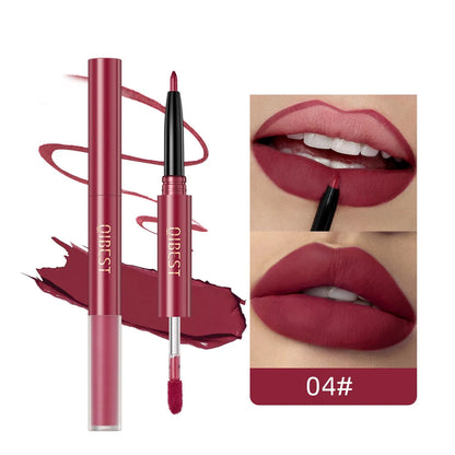 2 In 1 Double-end Lipgloss Lipliner Moisturizing Lipgloss Waterproof Long Lasting Matte Lip Liner Pen Makeup Lipliner 6 Colors Good Vibrations