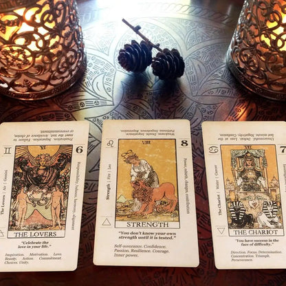 Tarot Card With Meaning On Them Beginner Tarot Keyword Antiqued Tarot Deck Learn Tarot 78 Cards Reversed Good Vibrations