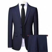 2025 Wedding Groom Suit for Men/Slim Fit 2-Piece(Blazer+pants)Breathable Groom Attire(Free Tie)Best Man, Party, Prom Ropa Hombre Good Vibrations