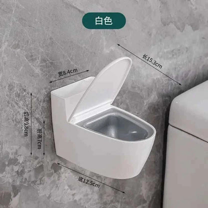 Creative Toilet Ashtray Home Bathroom Storage Cigarette Case with Lid Wall-mounted Plastic Ashtray Suitable for Home Office Use Good Vibrations Adult Super Store