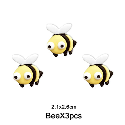 Daisy Bee Cake Toppers White Sunflower Bumble Bee Cake Decoration DIY Oh Babee Birthday Baby Shower Cupcake Topper Party Decor Good Vibrations