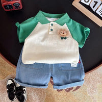 Kids Boys Cartoon Clothing Sets Baby Tee Shirt + Pants Infant Toddler Children Wears T-shirt + Shorts Outfits Suits 1-4 Years Good Vibrations