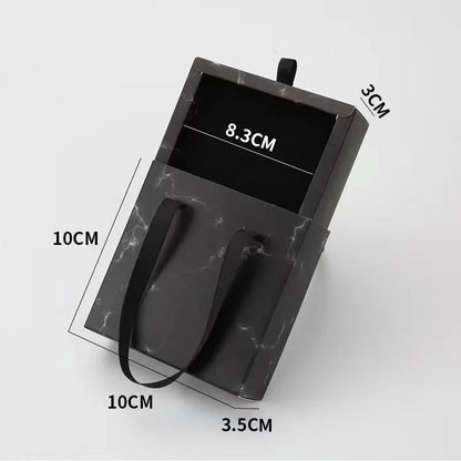 Paper Pull-Out Drawer Jewelry Box Handheld Jewelry Packaging Box Wearing Armor Ring Earring Necklace Storage Gift Box Good Vibrations