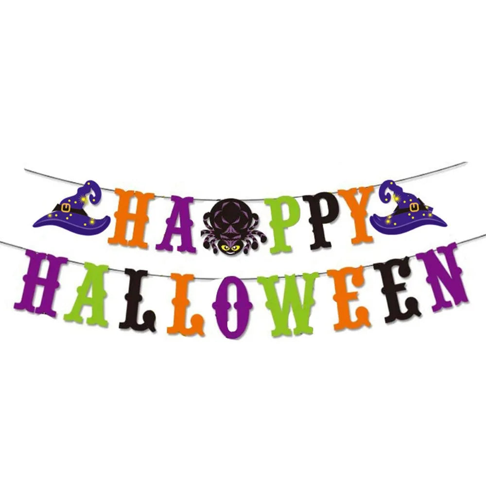 Halloween Decoration Banner for Home Living Room Decoration Halloween Party Good Vibrations