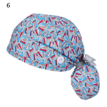 Women & Men Tie Back Hats Ponytail Holder Adjustable Long Hair Cap Working Hat With Button Working Cap Good Vibrations