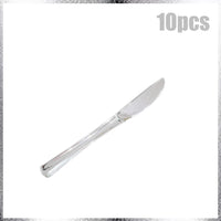 Birthday Party Decor Silver Paper Plates Banner Tablecloth Disposable Tableware Set Baby Shower Wedding Bachelor Party Supplies Good Vibrations