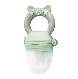 Infant Baby Food Fruit & Vegetable Feeder with Medium Mesh Bag Food Grade Liquid Silicone Yummy Nourishment Feeding Good Vibrations