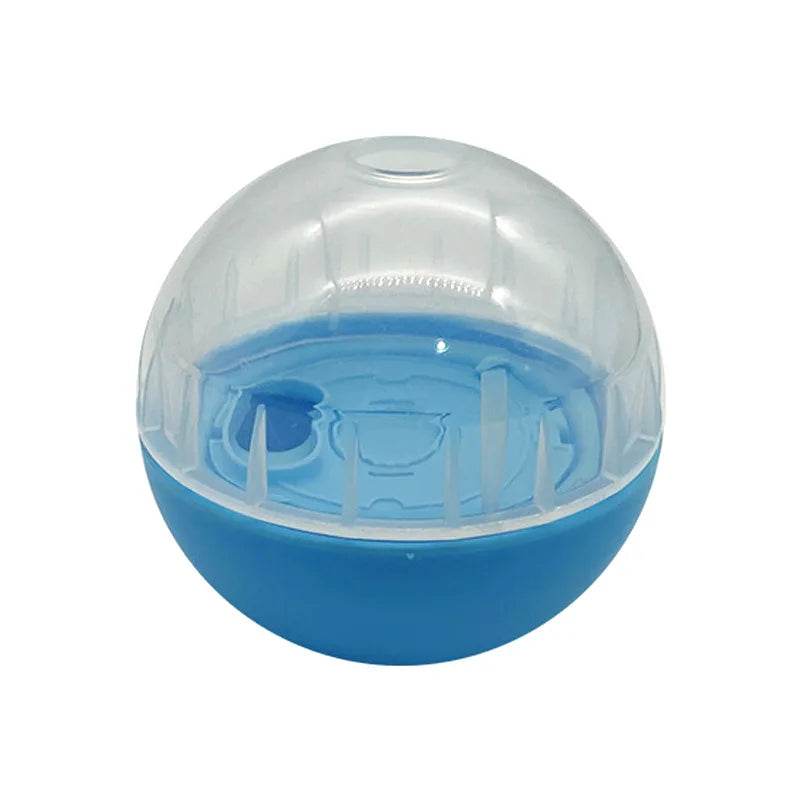 IQ Treat Ball Dog Treat Dispenser Toy Ball Interactive Dog Toy - 4" Dog Food Toy Stimulation, Slow Feeder Good Vibrations