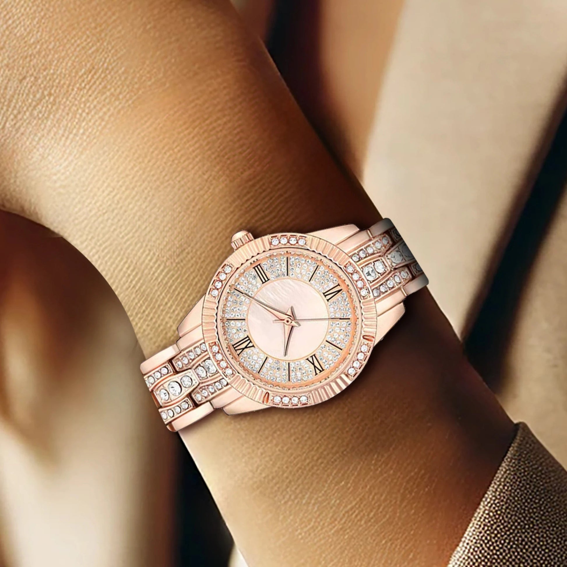 New women's watches are fashionable, trendy, simple, niche, high-end, light luxury, high beauty women's quartz watches Good Vibrations
