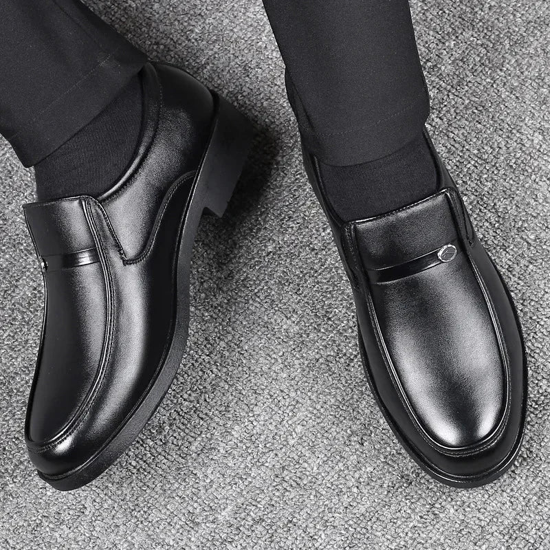 Mens Dress Shoes Men's Formal Original Leather Italian Skin Shoes for Men Elegant Casual Business Luxury Social Male Shoe Good Vibrations