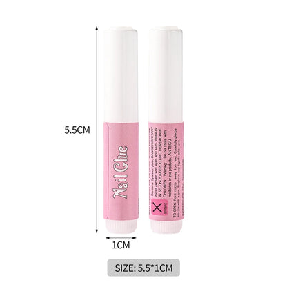10-30pcs Fast Drying Nail Glue Acrylic False Nail Tips Glue Gel For Fast Extension Super Bond Rhinestones False Nails Mini Glue Good Vibrations
